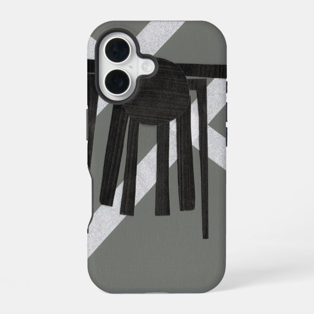 Geometric Spider Design Iphone Case (Back)