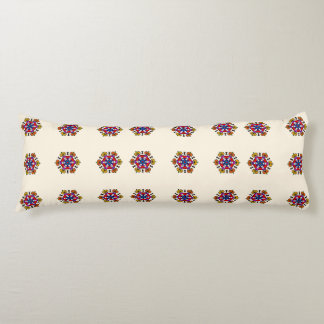 Geometric Spooky Floral Body Pillow