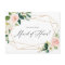 Geometric Spring Blooms Be My Maid of Honor Card