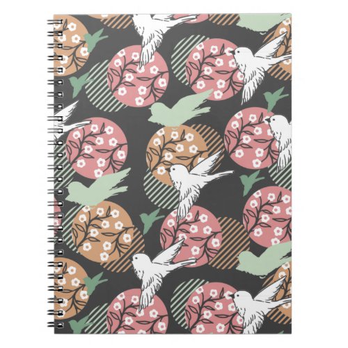 Geometric Spring Nature and Animal Pattern Art Not Notebook