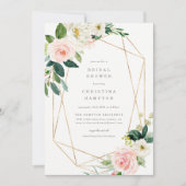 Geometric Spring Romance Bridal Shower Invitation (Front)