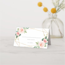 Geometric Spring Romance Place Card Geometric Spring Romance Place Card