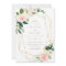 Geometric Spring Romance Wedding Invitation