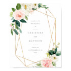 Geometric Spring Romance Wedding Welcome Sign