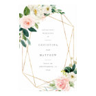 Geometric Spring Romance Wedding Welcome Sign