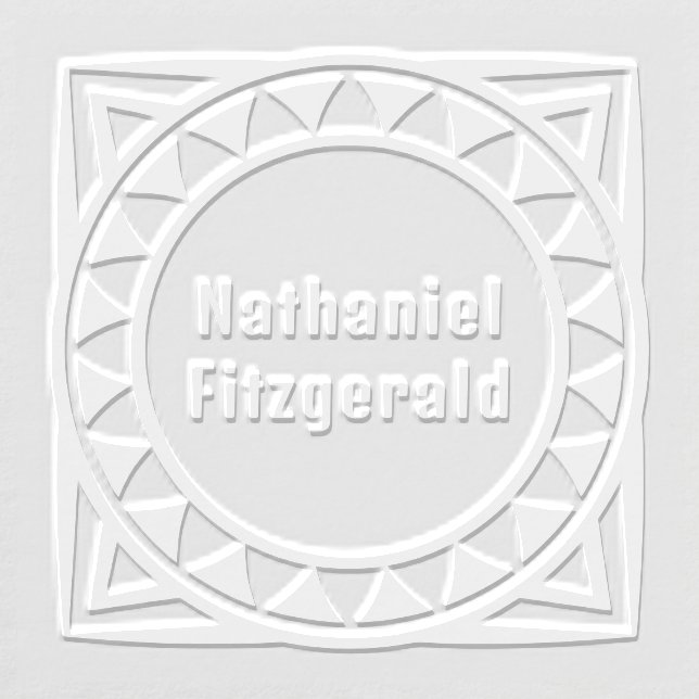 Geometric Square & Circle Embosser (Design)