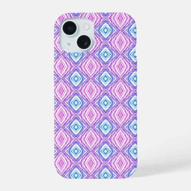 Geometric Square & Diamond Iphone Case (Back)