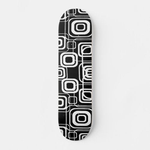 Geometric Squares Abstract Design Skateboard