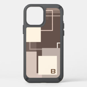 Geometric Squares - Chocolate and Cream Speck iPhone 12 Pro Case
