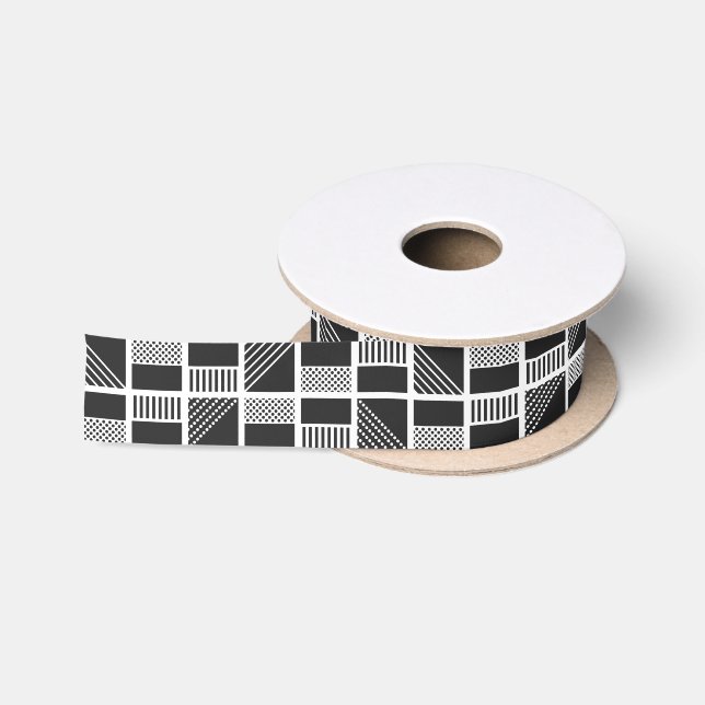 Geometric Squares ribbon (Spool)