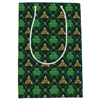Geometric St Patricks day Celtic Triskele Shamrock