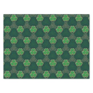 Geometric St Patricks Day Celtic Triskele Shamrock