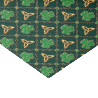 Geometric St Patricks day Celtic Triskele Shamrock