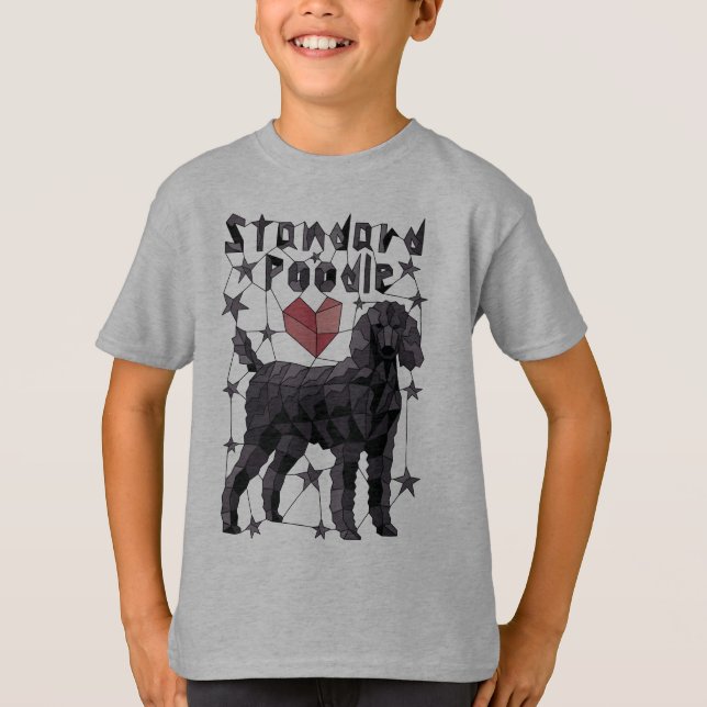 Geometric Standard Poodle T-Shirt (Front)
