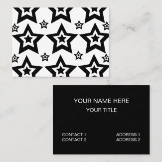 Geometric Star Black and White Geometric Star