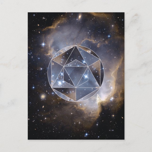 Geometric star cluster postcard (Front)