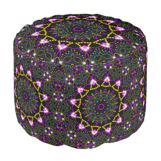 Geometric Star Night Princess Pouf