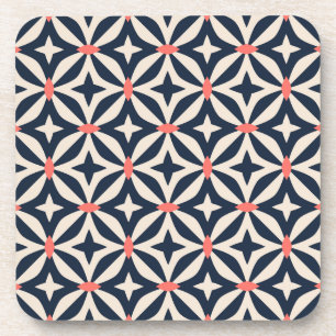 Geometric Star Pattern Beverage Coaster