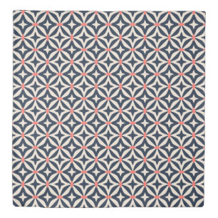 Geometric Star Pattern Duvet Cover