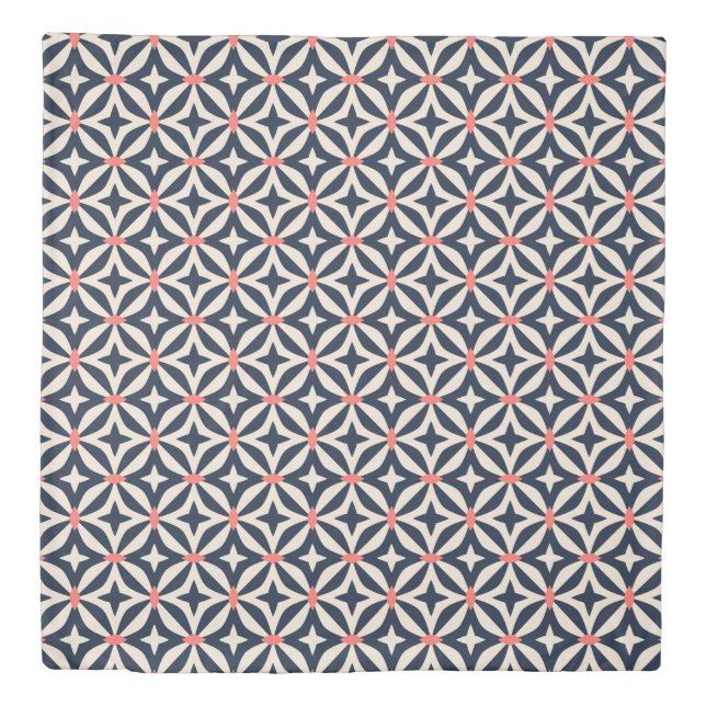Geometric Star Pattern Duvet Cover (Front)