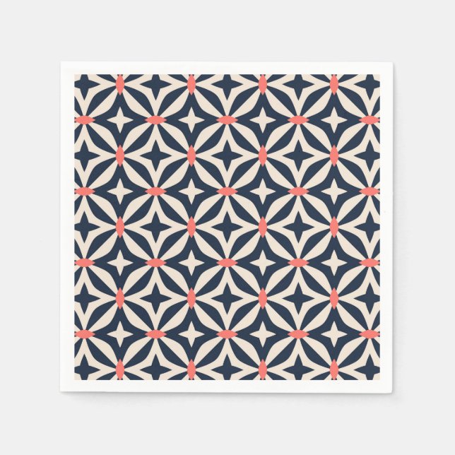 Geometric Star Pattern Napkins (Front)