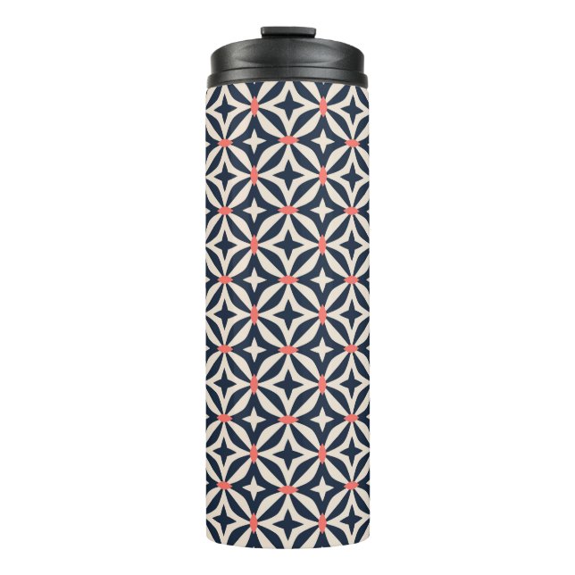 Geometric Star Pattern Thermal Tumbler (Front)