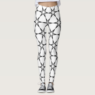 geometric stars leggings