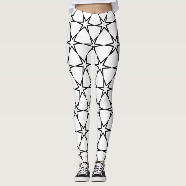 geometric stars leggings (Front)