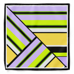 Geometric, stripe bandana