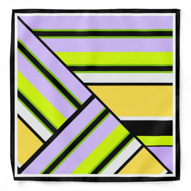 Geometric, stripe bandana (Front)