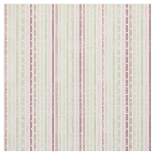 Geometric Stripes and Polka Dots Pastel Fabric