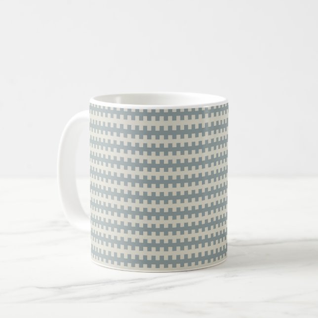 geometric stripes coffee mug (Front Left)