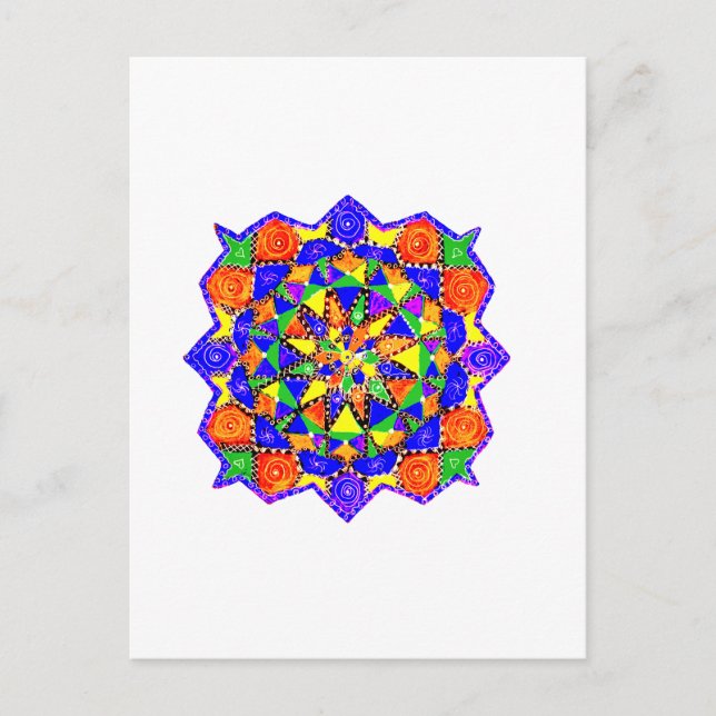 Geometric style postcard (Front)