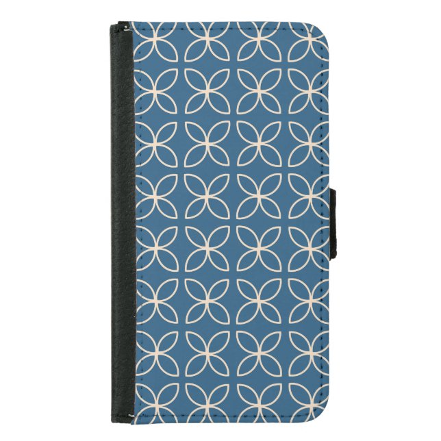 Geometric, stylish vintage background. samsung galaxy wallet case (Front)