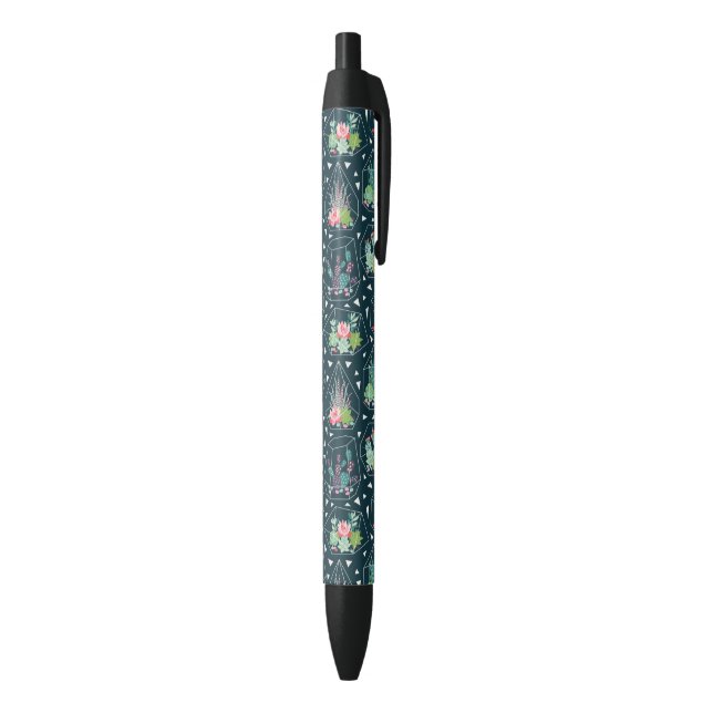 Geometric Succulents Pattern Pen (Bottom (Vertical))