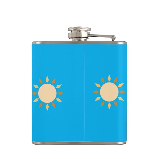 Geometric Sun Circle Thunder_Cove  Flask (Back)