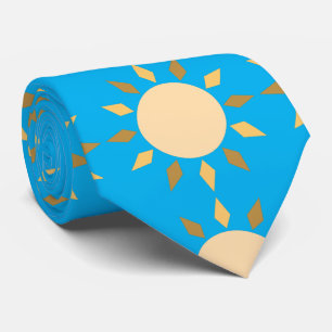 Geometric Sun Circle Thunder_Cove Neck Tie