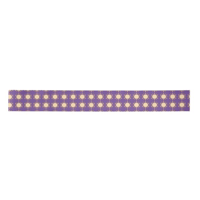 Geometric Sun  Circle Thunder_Cove   Satin Ribbon (Front)