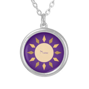 Geometric Sun Circle Thunder_Cove Silver Plated Necklace
