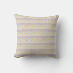 Geometric Sun Stripe Pattern Throw Pillow