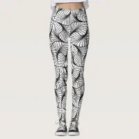 geometric swirl leggings