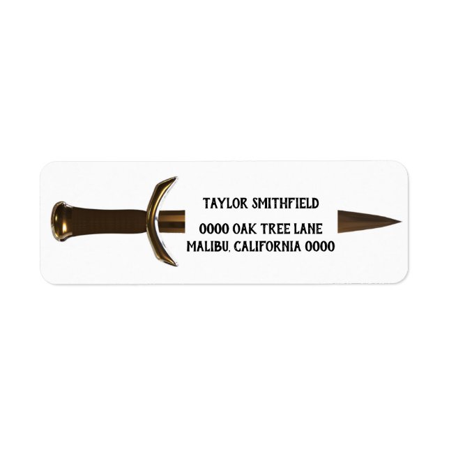geometric sword label (Front)