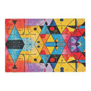 Geometric Symbols Abstract #02 Placemat