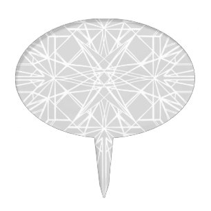 Geometric Symmetry Cake Topper