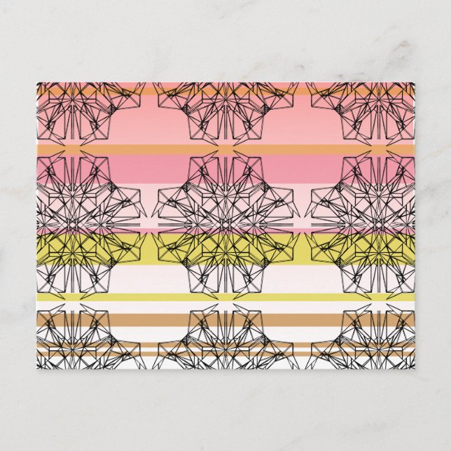 geometric symmetry postcard (Front)