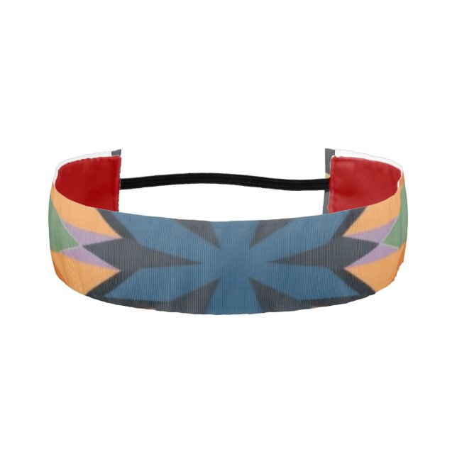 Geometric Symphony: Balance in Design Athletic Headband (Front)