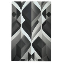 Geometric Symphony in Black and White
