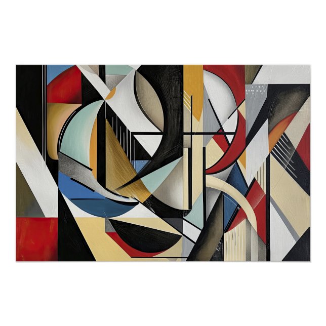 Geometric Symphony perfect harmony Poster (Front)