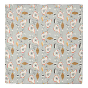 Geometric Teal & Blue Pattern Duvet Cover