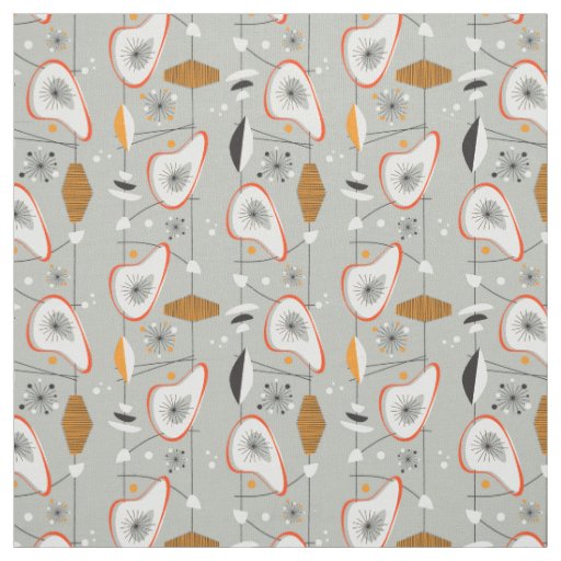 Geometric Teal & Blue Pattern Fabric